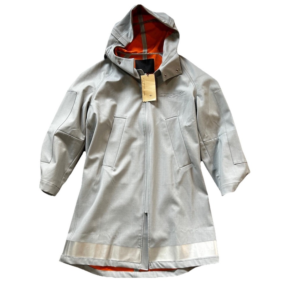 CROQUIS JNBY Japan Jacket Parka Hooded Modern Trench NWT $642 Reflective